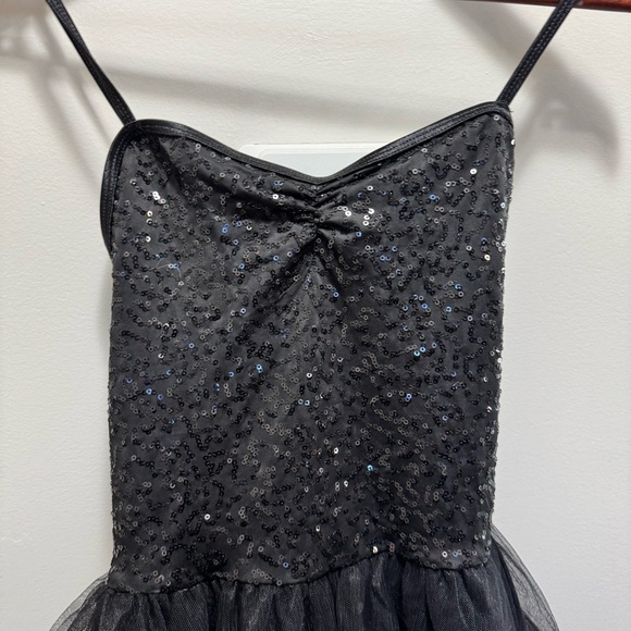 Balera Black Sequin Dance Costume Tutu Size Medium - Picture 3 of 8